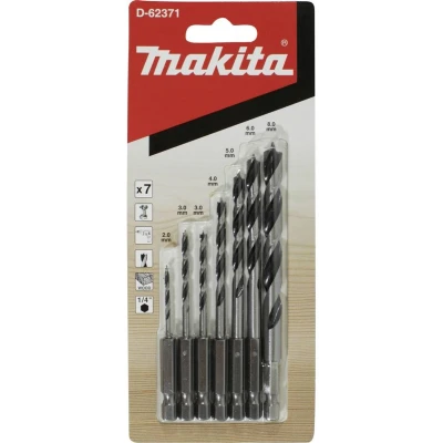 Afbeelding van Makita Houtspiraalborenset 8 Dlg 1/4 D 62371