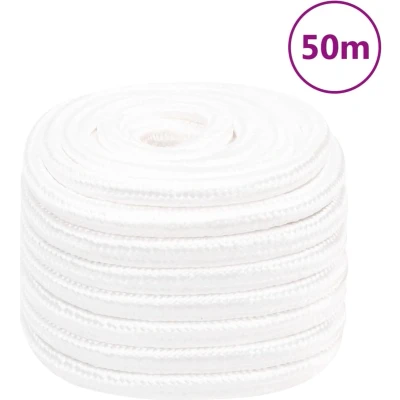 Afbeelding van vidaXL Boottouw 20 mm 50 m polypropyleen volwit