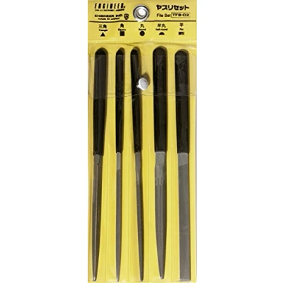 Afbeelding van 5 stuks gemengde precisie mini file set (kleinere naaldtype bestanden). Gemaakt in Japan. MOTOR tfs 02