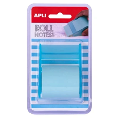 Afbeelding van APLI 18193 Sticky Note Dispenser Rol 50 mm x 8 m Pastelblauw