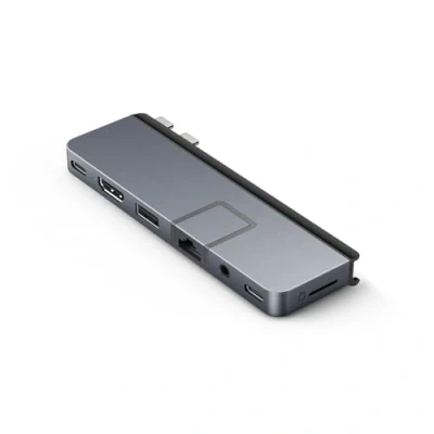 Afbeelding van HYPER HyperDrive DUO PRO 7 in 2 USB C Hub Mini dockingstation Geschikt voor merk: Apple, Universeel Geïntegreerde kaartlezer, Power Delivery