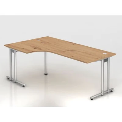 Afbeelding van NANO 82 S Bureau 200 x 120 Essen Eik/Zilver