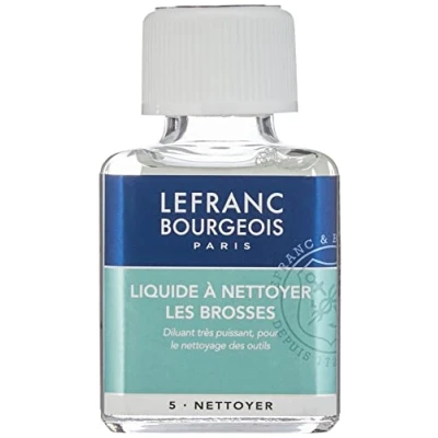 Afbeelding van Lefranc &amp; Bourgeois Pinselreiniger, geeignet für alle Ölfarben, 75 ml Flasche, Transparent, 300227