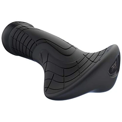 Afbeelding van SQlab Handgrepen fiets 702 Handvatten Bar ends Stuurdoppen Polypropyleen Ø108 mm Zwart S