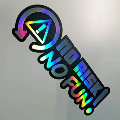 Afbeelding van Folien Zentrum No Risk Fun Oilslick zwart 14,5 x 5 cm hoogwaardige sticker auto tuning OEM &amp; JDM grappige autosticker Stickerbomb Made in Germany (1)