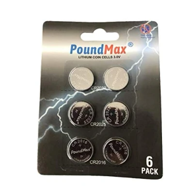 Afbeelding van 6 X Super Gemengde CR2032 CR2025 CR2016 3V PoundMax Lithium Coin Cell Batterij