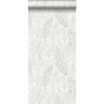 Afbeelding van Leen Bakker ESTAhome Behang Getekende Bladeren Beige 0.53 X 10.05 M Vlies