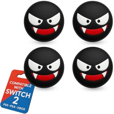 Afbeelding van MatoSan® Thumbstick Grip Caps for Switch 2 Silicone Joystick Covers Compatible with Controllers Ergonomic Non Slip Thumb Grips Precise Control