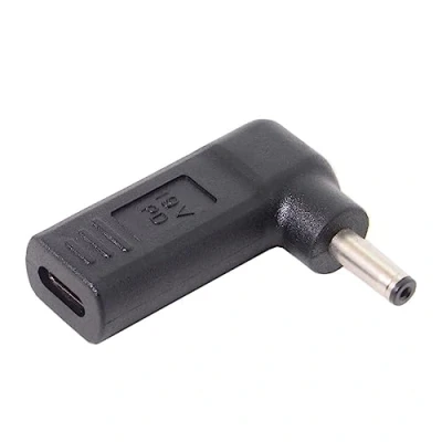 Afbeelding van CY USB 3.1 Type C naar DC 4.0 * 1.3mm Adapter Converter Emulator Trigger 90 graden schuin