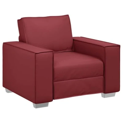 Afbeelding van vidaXL Fauteuil Wijnrood 59 cm Faux Leer