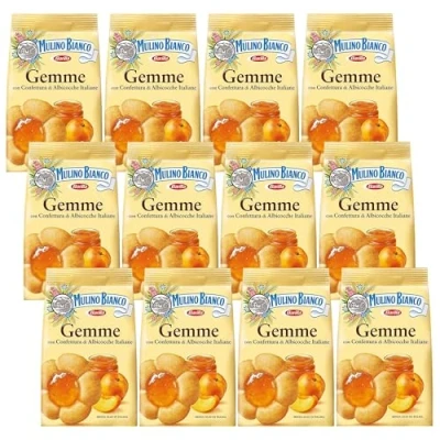 Afbeelding van MULINO BIANCO Gemme Zandkoekkoekjes met abrikozenvulling 200g (Gemme, x12)