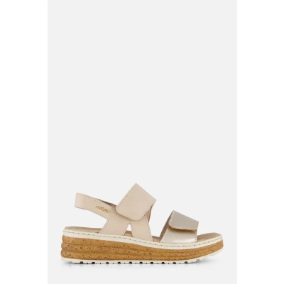 Afbeelding van Rieker Sandalen beige Textiel Dames Maat 43