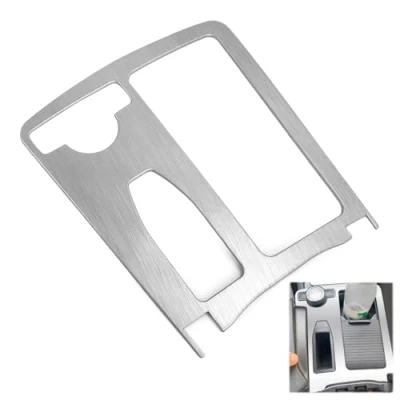 Afbeelding van QWORK® Middenconsole Bekerhouderbekleding, Compatibel met Mercedes Benz C Klasse W204 en E W212