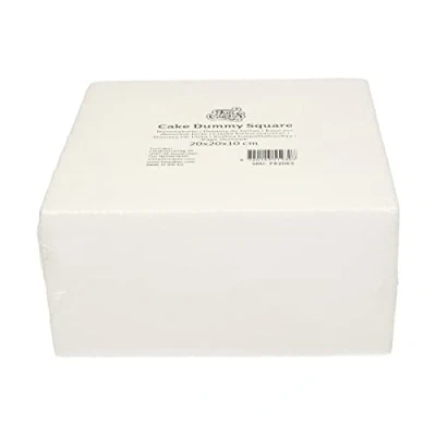 Afbeelding van FunCakes Taart Dummy Piepschuim Blok Vierkant 20x20x10 cm