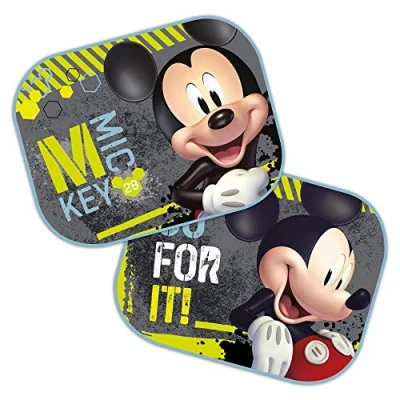 Afbeelding van Zonneklep 2 delig 44*35CM Mickey Mouse 9330
