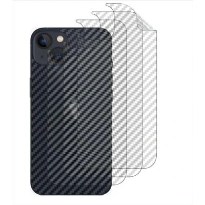 Afbeelding van GIOPUEY [4 stuks achterkantbeschermers, compatibel met iPhone 16, zachte TPU, dun, koolstofvezeltextuur, anti vingerafdruk, krasbestendig, transparant
