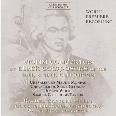 Afbeelding van Rachel Barton, Encore Chamber Orchestra, Daniel Hege Violin Concertos By Black Composers (CD)