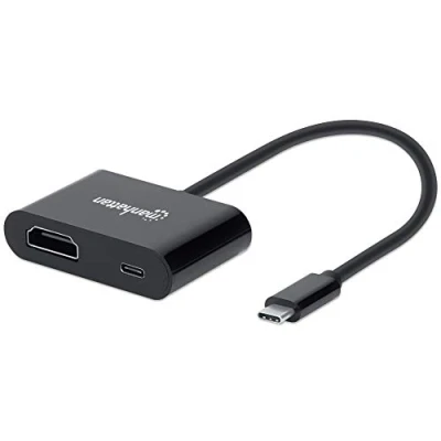 Afbeelding van Manhattan USB 2.0 Adapter [1x C Stekker 1x HDMI bus, bus (Power Delivery)] 153416 20 cm past op bei
