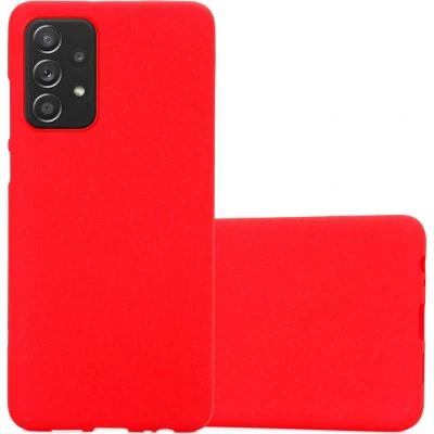 Afbeelding van Cadorabo Hoesje geschikt voor Samsung Galaxy A52 (4G / 5G) A52s in FROST ROOD Beschermhoes gemaakt van flexibel TPU silicone Case Cover