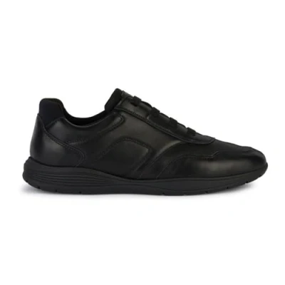 Afbeelding van Geox U Spherica EC2 Sneakers laag, Heren, Maat: 41.5, Black Leer en textiel