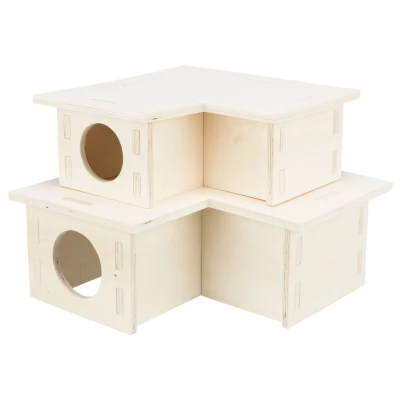 Afbeelding van Trixie Meerkamerhuis. 3 Kamers Kooi Accessoire 30x12x30 cm