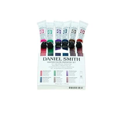 Afbeelding van Daniel Smith Aquarel Verf Aquarelverf Set Basis Kleuren 6 Tubes Van 5ml Professionele Kwaliteit