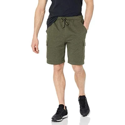 Afbeelding van Amazon Essentials Heren Fleece Cargo Short, Olive Heather, X Large