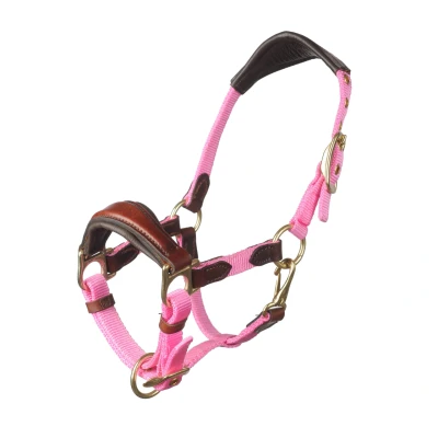 Afbeelding van MHS Combi Halster &quot;Design&quot; Mini Bruin Roze