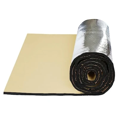 Afbeelding van sourcingmap Warmte Geluid Verdovende Isolatie Mat Deadener Pad Uxcell Auto Uitlaatdemper Kap Deur Waterdicht 394mil 6.4sqft