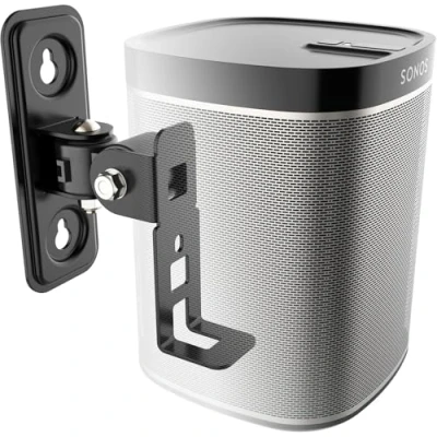 Afbeelding van RICOO wandhouder, zwenkbaar, kantelbaar, wandmontage, boxen, wandbevestiging, draaibaar voor SONOS® Play 1, muziekstreaming, wifi, airplay, multiroom, speaker, full motion wandbevestiging