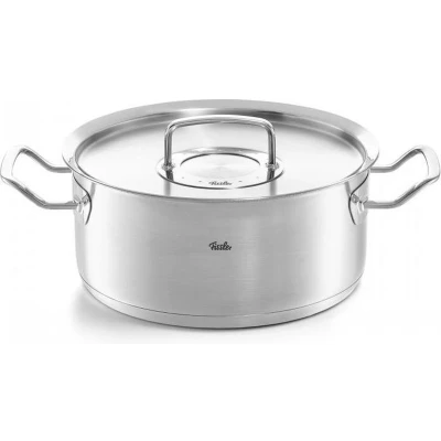 Afbeelding van Kookpan Fissler Pure Profi Collection Laag Met RVS Deksel 24 cm