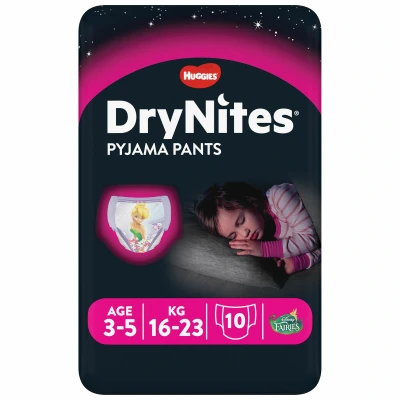 Afbeelding van Huggies Drynites Girl 3 5 Jaar, 10 stuks
