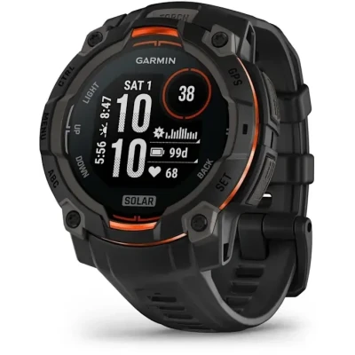 Afbeelding van Garmin heren Instinct 3 smartwatch 45 mm in de kleur Zwart