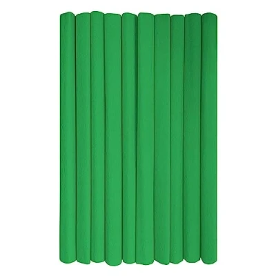 Afbeelding van Interdruk Crêpepapier rollen voor Kinderen DIY en Decoraties Pakket van 10 (50 cm x 200 cm, 28 g/m2) 23 groen