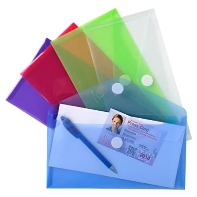 Afbeelding van Enveloptas PP met klittenband sluiting 25x13.5 Pak van 5 Exacompta