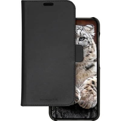 Afbeelding van Samsung Galaxy S24 Hoesje Echt leder dbramante1928 Bookcase/2 in 1 Case Zwart Telefoonhoesje