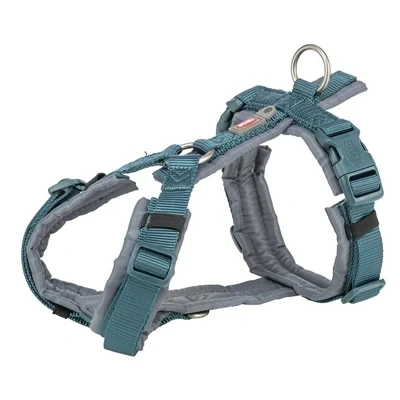 Afbeelding van Trixie Hondentuig Premium Trekking Petrol Blauw/ Grafiet Grijs 36 44X1,5 CM