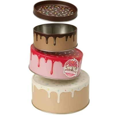 Afbeelding van Taart Opbergcontainers (Set Van 3)