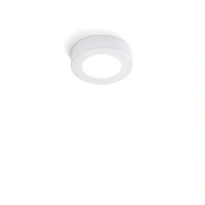 Afbeelding van austrolux Kolarz Click R plafondlamp, wit, metaal, GX53, Ø 12 cm