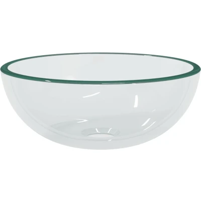 Afbeelding van Wasbak 30x12 cm gehard glas transparant