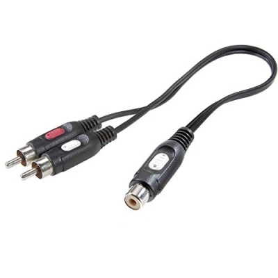 Afbeelding van SpeaKa Professional SP 7869924 Cinch Audio Y adapter [2x stekker 1x koppeling] Zwart