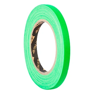 Afbeelding van GRIP Eventbasics GT PRO Spike Tape Neon Groen, Stof 10 mm x 25 m, Art, Markeren, Knutselen