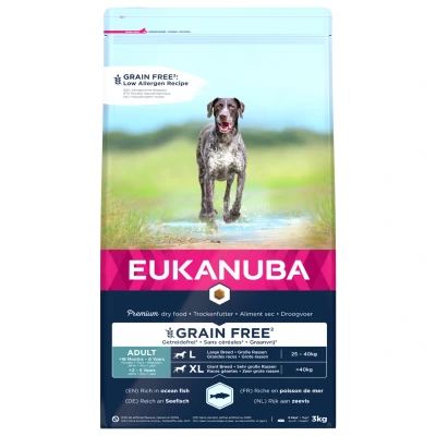 Afbeelding van Eukanuba Adult Large Grain Free Zeevis Hondenvoer 3 kg