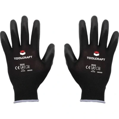 Afbeelding van TOOLCRAFT TO 5621547 Werkhandschoen Polyester, Polyurethaan Maat (handschoen): 9 EN 388 Cat II 1 paar