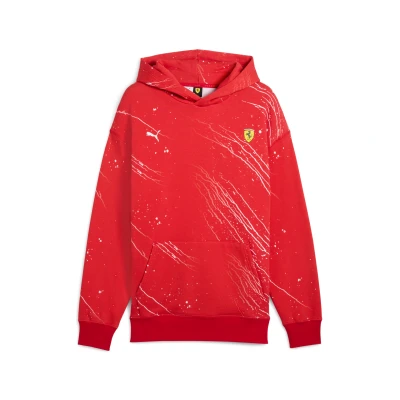 Afbeelding van Puma Scuderia Ferrari HP RACE Splash Hoodie, Heren, Maat: Large, Rosso corsa