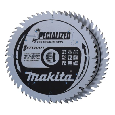 Afbeelding van Makita B 57336 2 Cirkelzaagblad Efficut 165x20x1,45 56T Hout Duopack