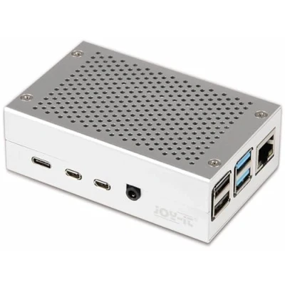 Afbeelding van Joy it SBC behuizing Raspberry Pi aluminium zilver