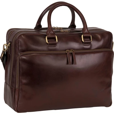 Afbeelding van Leonhard Heyden Cambridge Aktetas roodbruin Laptoptas