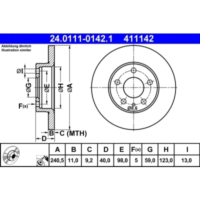 Afbeelding van Ate Remschijf 24.0111 0142.1