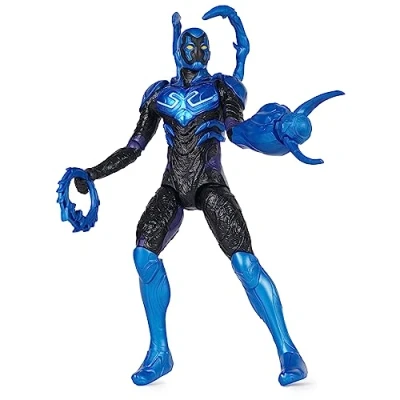 Afbeelding van DC Comics, Battle Mode Blue Beetle Actiefiguur, 30,5 cm, licht en geluiden, gemakkelijk te poseren, Movie Superhero Kinderspeelgoed voor jongens meisjes, vanaf 4 jaar